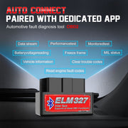 CHUSYYRAY Bluetooth OBD2 II Diagnostic Scanner with ELM327 25k80 Chip, Bluetooth 5.1, Universal Compatibility