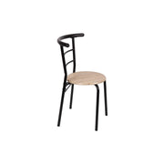 Mainstays 3 Piece Metal and Wood Dining Set, Gray and Black - Steel Wood