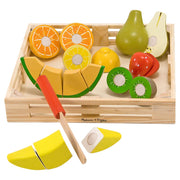 Melissa & Doug Wooden Play Food Cutting Fruit Set