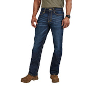 5.11 Tactical Defender-Flex Straight Jeans for Men - Deep Indigo Wash - 40x30