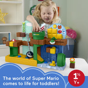 Fisher-Price Little People My Mario Adventure Toddler Toy Playset with Interactive Music and 2 Figures, Multicolor, JHG61