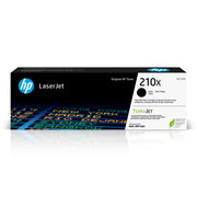HP 210X Black High-Yield LaserJet Toner Cartridge, 7,500 Page Yield, W2100X