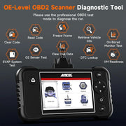 ANCEL FXSRES-00 OBD2 Scanner, Full System Automotive Diagnostic Tool with 8-Inch Android Touch Screen, Wi-Fi Update, Multi-Language Support, Black