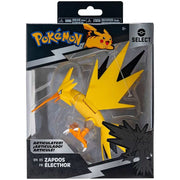 Jazwares Pokemon Select Series 2 Zapdos 6-Inch Super-Articulated Action Figure with Posing Arm Accessory PKW2412