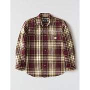 Carhartt Men's Loose Fit Heavyweight Flannel Long-Sleeve Plaid Shirt, Port, Large, 107013-PRT