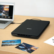 Epson Perfection V19 II Color Photo and Document Flatbed Scanner - Black