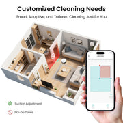 Lefant M350L Robot Vacuum and Mop, 8000Pa Suction, 2-in-1 Vacuum and Mop System, 70-Day Self-Emptying Station, 360 LiDAR Navigation, Smart Obstacle Avoidance, Multi-Floor Mapping, 180 Min Runtime, HEPA Filter
