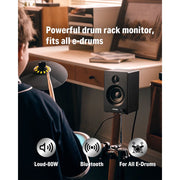 Donner Mini Electric Drum Amp, 20W RMS, 3-Inch Woofer, 80W Peak Power, Bluetooth Wireless, Wooden Enclosure, M-3