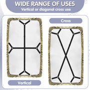 Armscye 6 Pack Adjustable 2 Way Bed Sheet Straps Clips, Elastic Fitted Sheet Tightener, Mattress Corner Fasteners Holder