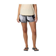 Columbia Bogata Bay II Print Women's Shorts, White Rays, Large, Elastic Waist, Omni-Shield Repellency