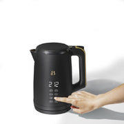 Beautiful KES5212-UL 1.7L Electric Kettle Programmable Temperature With Touch Activated Display, Black Sesame