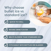 Igloo Countertop Ice Maker, 26-Pound Daily Capacity, Stainless Steel, Portable, LED Control Panel, Auto-Clean Function, 810061702177