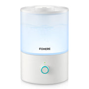 FOHERE GO-2811 Ultrasonic Humidifier, 3.2L Top-Fill Cool Mist, 3-in-1 Essential Oil Diffuser with 7-Color Night Light, BPA-Free, Quiet White