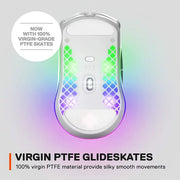 SteelSeries 62608 Aerox 3 Wireless Optical Gaming Mouse with Ultra Lightweight Design, White