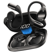 Btootos Open Ear Earbuds Wireless Bluetooth 6.0 with ENC Clear Calls, 48H Playtime, Waterproof, Comfortable Earhook, Black
