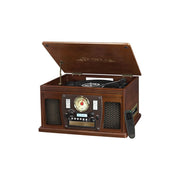 Innovative Technology VTA-600B-ESP Wood 8-in-1 Bluetooth Turntable, Espresso