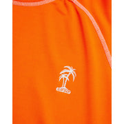 IXtreme Boys Rash Guard Shirt, UPF 50+ Sun Protection, Quick Dry, Short Sleeve, Orange, Big Boys 14-16