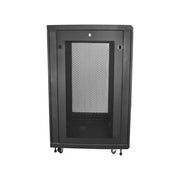 StarTech.com 18U Server Rack Cabinet, 19in Enclosed 4-Post Rack with Adjustable 1.8-29.8in Depth, Lockable Mesh Doors, 992lb Capacity, Black, RK1833BKM