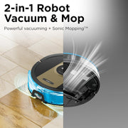 Shark UR2410WD IQ 2-in-1 Robot Vacuum and Mop with Row-by-Row Cleaning, Black