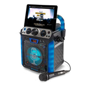 Singing Machine SML712BK Groove Cube Hype CDG Bluetooth Karaoke Machine with lights