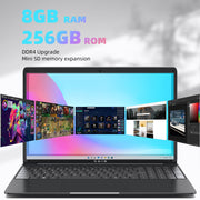 SGIN M15 Windows 11 Laptop Computer with up to 2.8GHz Quad Core Intel Celeron, 15.6 inch 8GB