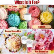 Wiselet Stand Mixer Attachments, Shaved Ice and 2 Pack Ice Cream Maker Set, BPA-Free, Compact Size, Compatible with KitchenAid Mixers