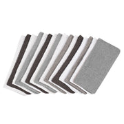 Mainstays 18-Pack Washcloth Bundle, 100% Cotton, Quick-Dry, Grey Multi, 11 in x 11 in