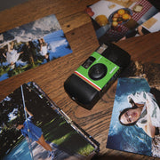 Fujifilm QuickSnap Flash 400 Disposable Camera with Built-in Flash, ISO 400 Color Film, 27 Exposures, Black and Green
