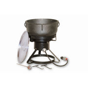 King Kooker 1740 17-1/2-Inch Outdoor Cooker with 10 Gallon Cast Iron Jambalaya Pot Package