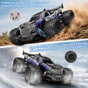 AUOSHI 1217 1:14 Upgraded RC Car, Metal Drivetrain, 60MPH Brushless Motor, Blue, 1217
