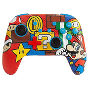 PowerA Enhanced Wireless Video Game Controller, Mario Pop Design, Bluetooth 5.0, Rechargeable Battery, Nintendo Switch Compatible, 1519764-01