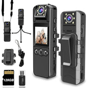 Musicozy 012 1080p Body Camera With Audio & Video Recording, Black