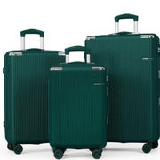 Sunbee SUNBEE-F Hardside Luggage Set 3 Piece Set Lightweight Suitcase with TSA Lock Spinner Wheels