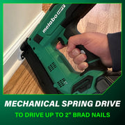 Metabo HPT 18V MultiVolt Compact Cordless 18-Gauge Brad Nailer Kit with 2.0Ah Lithium Ion Battery, Drives 5/8 to 2 in Brad Nails, Bright LED Light, Tool-less Depth Adjustment, NT1850DG