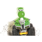 Carrera RC Mario Kart Yoshi Quad Remote Control Car, 1:20 Scale, Rechargeable USB-C Battery, 2.4 GHz, Off-Road Performance, Green, 370200971