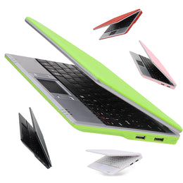 Goldengulf 7 Inch Portable Mini Laptop PC, Android 12, Quad Core 1.5GHz, 2GB RAM, 32GB Storage, WiFi, Built-in Camera, Green, GG-7-A133