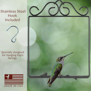 Pop's Birding Original Hummingbird Swing - Black