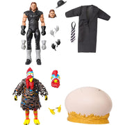 Mattel WWE Ultimate Edition Gobbledy Gooker and Undertaker Action Figures, 2-Pack, Survivor Series 1990 Collectibles with Interchangeable Heads and Accessories, HPB22