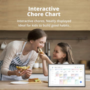 EKASN Digital Calendar 21.5 Inch Full HD Interactive Touchscreen Family Planner with Chore Chart, Meal Planner, Photo Frame, Black, TP21