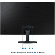 Samsung LS27D36CGANXZA S36CG Series 27-Inch Curved Monitor, 100Hz Refresh Rate, 4ms Response Time, Full HD 1080P, Black