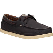 HEYDUDE Harbor Lo Classic Boat Shoes for Men, Mole Brown Multi, Slip-On with Elastic Laces, Cushioned Ankle Collar, Removable Foam Insole, Lightweight Flexible Outsole, 45139-2ID