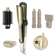 Shark Glam Ceramic Powerful Air Styling Hair Dryer System with Silki Straightener and Glossi Air Glosser, Gold, HD6051S