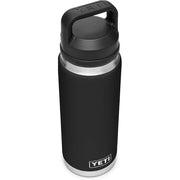 YETI Rambler 26 oz Bottle, Vacuum Insulated, Leakproof, Stainless Steel with Chug Cap, Black