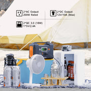 Flashfish E200 200W Portable Power Station 40800mAh Solar Generator