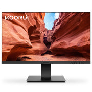 KOORUI 24'' Business Computer Monitor Full HD 1920 x 1080p 75Hz 3000:1 Frameless, Black