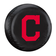 Fremont Die Cleveland Indians Tire Cover Standard Size Black C Logo