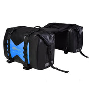AFISHTOUR FM2021 Motorcycle Saddlebags, 50L Detachable Waterproof, Blue