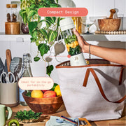 Beautiful by Drew Barrymore 19484 Portable to-Go Blender 2.0, 70 W, 16 oz, Porcini Taupe
