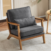Ktaxon Mid-century Modern Chair Lounge Chair with Solid Wood Frame Club