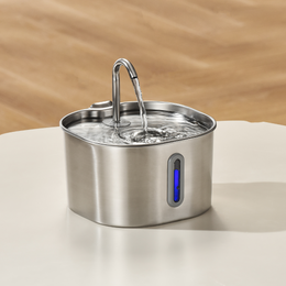 KittySpout Health & Happiness Cat Kit Cat Water Fountain (2.2L) - Stainless Steel